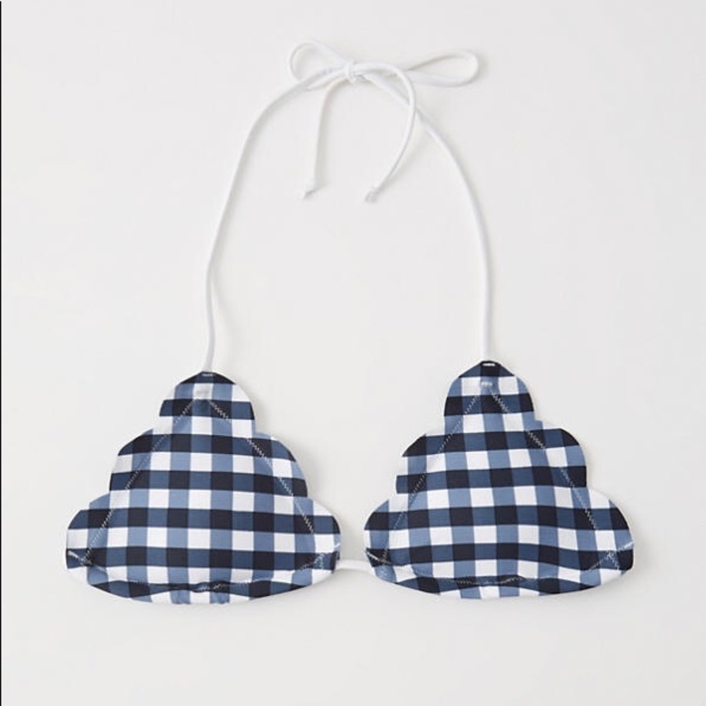 Abercrombie plaid high waist bikini EUC